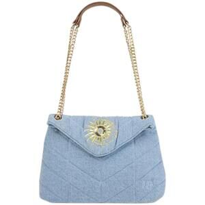 DG2 by Diane Gilman Denim Envelope Bag w Adjust Chain Strap Chambray